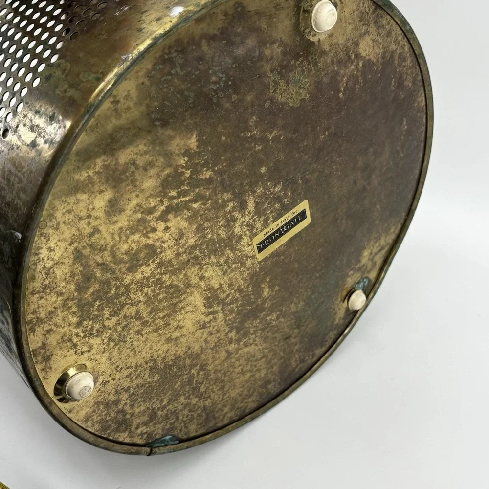FrontGate Brass Waste Basket Approx 20